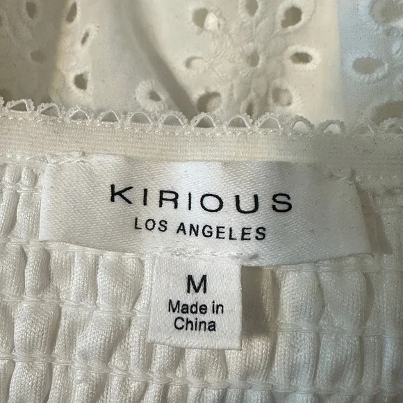 White Eyelet Women's Skirt - Picture 5 of 6